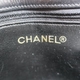 Vintage Chanel CC Turnlock Chain-Trimmed Quilted Mini Belt Bag Black Leather