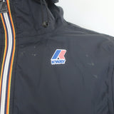 K-Way Le Vrai Claude 3.0 Packable Full-Zip Windbreaker Jacket Black Size Small