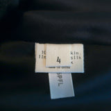 L'Agence Perforated Leather Mini Skirt Black Size 4