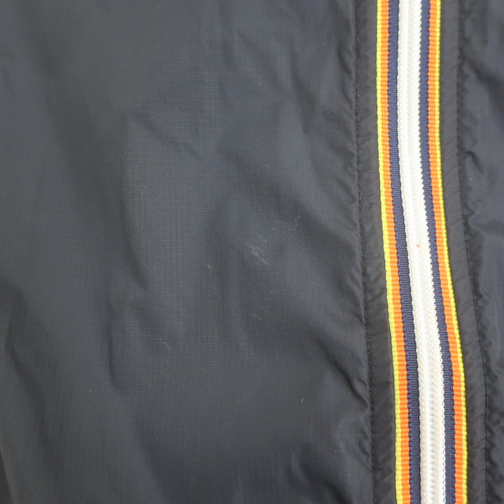 K-Way Le Vrai Claude 3.0 Packable Full-Zip Windbreaker Jacket Black Size Small