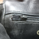 Vintage Chanel CC Turnlock Chain-Trimmed Quilted Mini Belt Bag Black Leather
