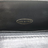 Vintage Chanel CC Turnlock Chain-Trimmed Quilted Mini Belt Bag Black Leather