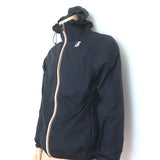 K-Way Le Vrai Claude 3.0 Packable Full-Zip Windbreaker Jacket Black Size Small