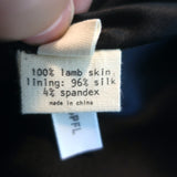 L'Agence Perforated Leather Mini Skirt Black Size 4