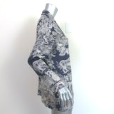 Christian Dior Chez Moi Shirt Navy/White Toile de Jouy Silk Twill Size US 6