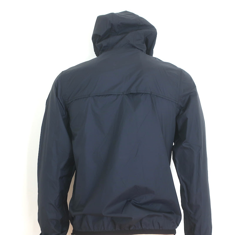K-Way Le Vrai Claude 3.0 Packable Full-Zip Windbreaker Jacket Black Size Small