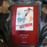 Authier Sestriere Camouflage Hooded Puffer Jacket Blue Size 44