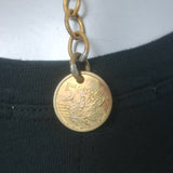 Masha Archer Beaded Collar Necklace Nile Green