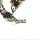 Masha Archer Beaded Collar Necklace Nile Green