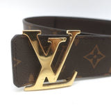 Louis Vuitton LV Initiales 40mm Reversible Belt Brown Monogram Canvas Size 80