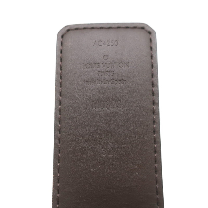 Louis Vuitton LV Initiales 40mm Reversible Belt Brown Monogram Canvas Size 80