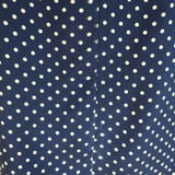ATM Anthony Thomas Melillo Polka Dot Flounce Mini Dress Navy Silk Size Medium