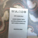 Saloni Kim-B Blouson Sleeve Midi Dress Black Daybreak Print Silk Size US 8