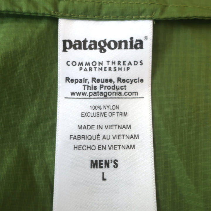 Patagonia Houdini Hooded Jacket Green Size Large