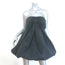 LoveShackFancy Kerrigan Strapless Bow Mini Dress Black Taffeta Size 4 NEW