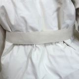 Stella McCartney Kayla Belted Faux Leather Puffer Coat White Size 34