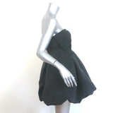 LoveShackFancy Kerrigan Strapless Bow Mini Dress Black Taffeta Size 4 NEW