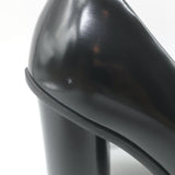 Bottega Veneta Atomic Pumps Black Polished Leather Size 38