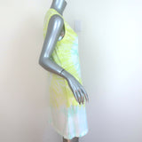ATM Anthony Thomas Melillo Tie Dye Mini Dress Yellow/Blue Cotton Size Medium
