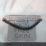 Stella McCartney Kayla Belted Faux Leather Puffer Coat White Size 34