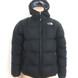The North Face Boys 550 Reversible Down Jacket Plaid & Black Size Extra Large