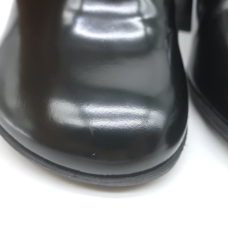 Bottega Veneta Atomic Pumps Black Polished Leather Size 38