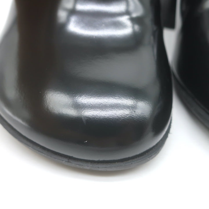 Bottega Veneta Atomic Pumps Black Polished Leather Size 38