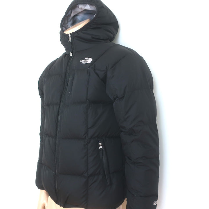 The North Face Boys 550 Reversible Down Jacket Plaid &amp; Black Size Extra Large