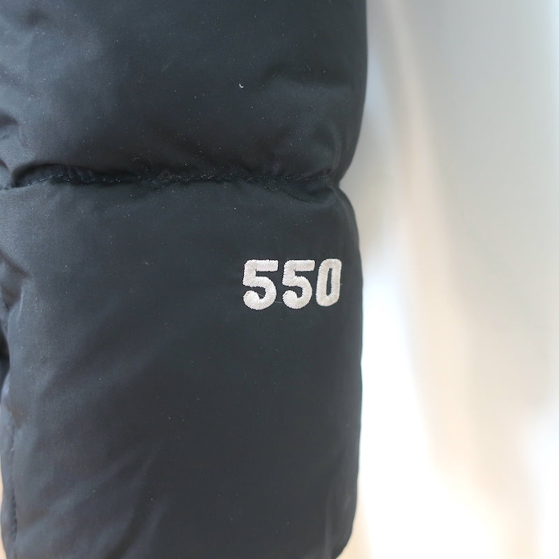 The North Face Boys 550 Reversible Down Jacket Plaid &amp; Black Size Extra Large