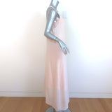 Brazeau Tricot Racerback Maxi Dress Blush Silk Size 3