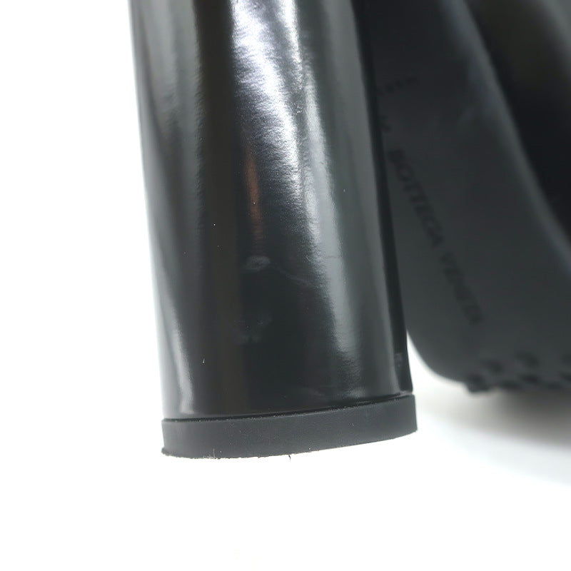 Bottega Veneta Atomic Pumps Black Polished Leather Size 38