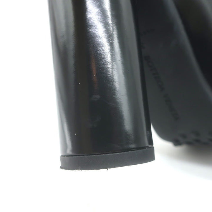 Bottega Veneta Atomic Pumps Black Polished Leather Size 38