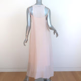 Brazeau Tricot Racerback Maxi Dress Blush Silk Size 3
