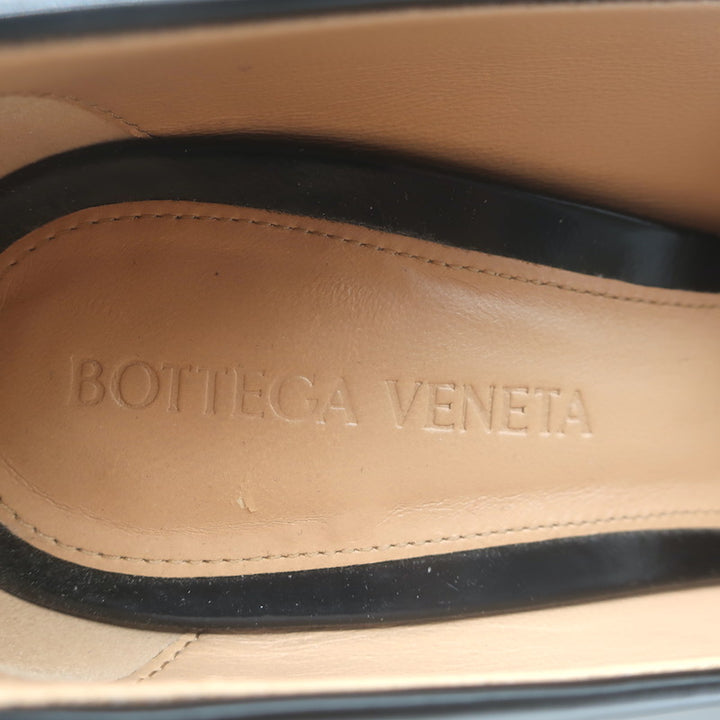 Bottega Veneta Atomic Pumps Black Polished Leather Size 38