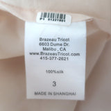 Brazeau Tricot Racerback Maxi Dress Blush Silk Size 3