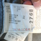 Sacai Ribbed Knit-Back Zip-Up Hoodie Sweatshirt Heather Gray Size 2