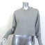 Mihara Yasuhiro Open-Back Crewneck Sweatshirt Heather Gray Cotton Size 36