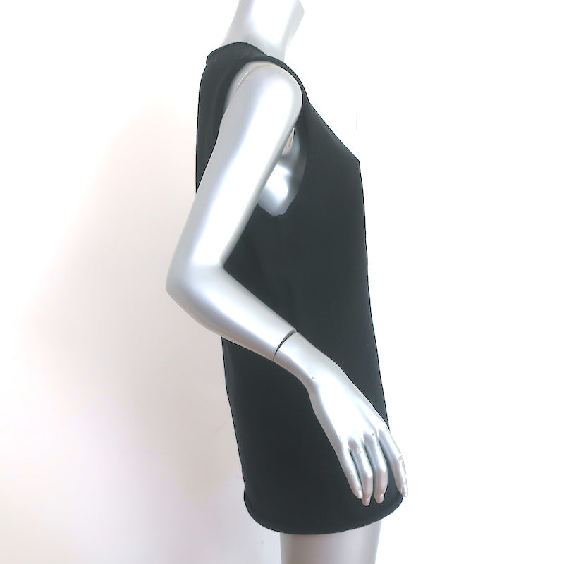 The Row Knit Tank Top Black Cotton-Blend Size Large
