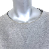 Mihara Yasuhiro Open-Back Crewneck Sweatshirt Heather Gray Cotton Size 36