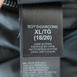 The North Face Boys 550 Reversible Down Jacket Plaid & Black Size Extra Large