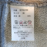 Mihara Yasuhiro Open-Back Crewneck Sweatshirt Heather Gray Cotton Size 36