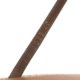 Celine Taillat Triomphe Studded T-Strap Sandals Brown Leather Size 40