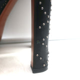 Alaia Studded Leather Platform Boots Black Size 39