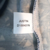 Diane von Furstenberg Justin Wrap Dress Navy Printed Silk Jersey Size 2