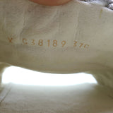 Chanel 22C Braided Knit Slides Cream/Silver Size 37C Flatform Sandals