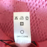 ANDREEVA Midi Skirt with Feathers Pink Floral Knit Size US 8 NEW