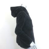 Brunello Cucinelli Shearling Hooded Jacket Black Size 42