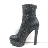 Alaia Studded Leather Platform Boots Black Size 39