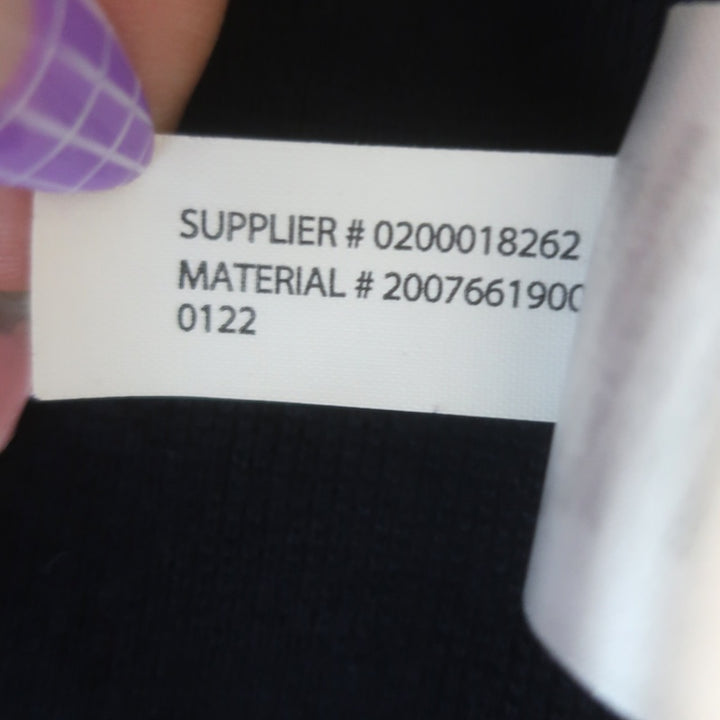 Lauren Ralph Lauren Ayelee Knit Blazer Navy Combed Cotton-Blend Size Medium