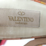 Valentino Native Couture 1975 Rockstud Ankle Straps Pumps Multicolor Size 39